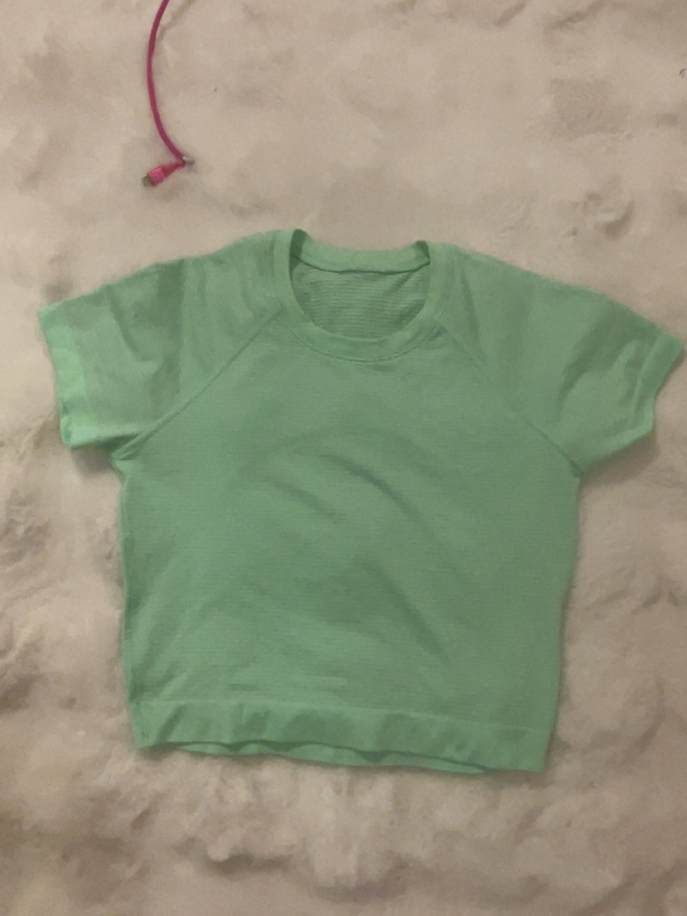 lululemon cropped mint shirt